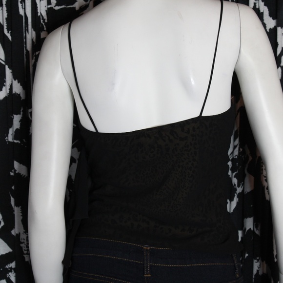 NWT Charlotte Russe Sheer Cheetah Spaghetti Strap Tank Top Size Small - Picture 5 of 5